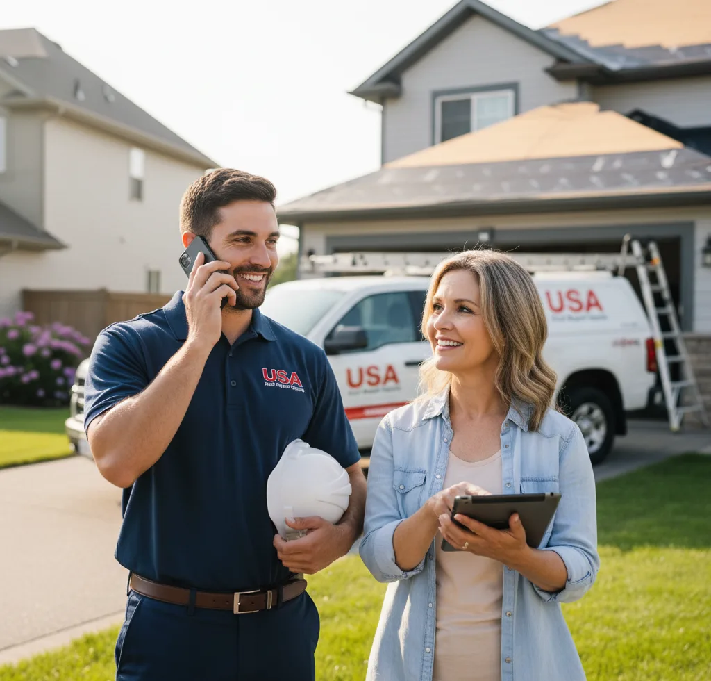 USA Roof Repair Experts customer support in Canvas
